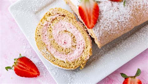 G Teau Roul Aux Fraises Sans Gluten Magicmaman