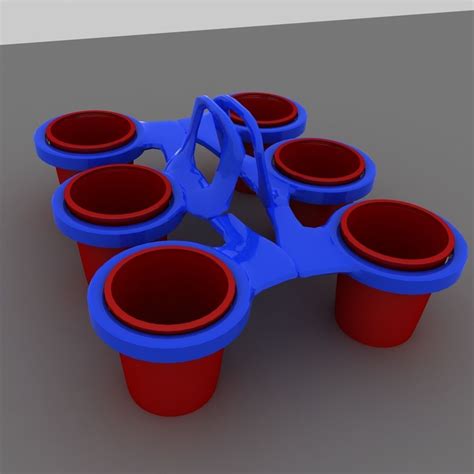 3D printable model Multi Cups Holder | CGTrader