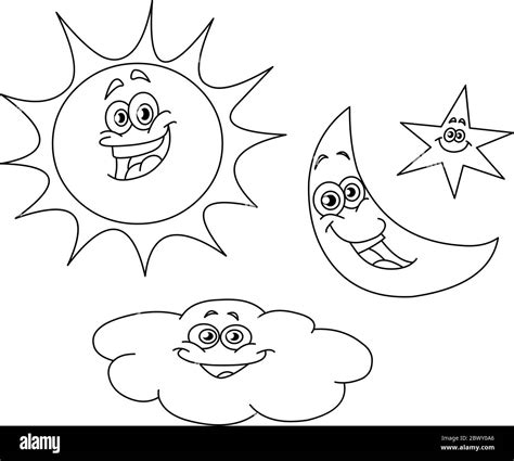 Introducir Imagen Dibujos Para Colorear Del Sol La Luna Y Las Porn