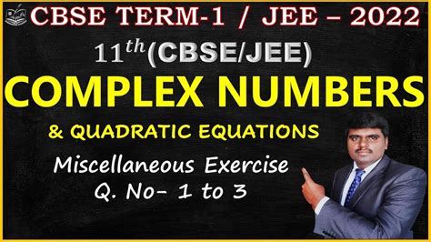 Complex Number Class 11 Maths CBSE 11 NCERT Solution Class 11 Cbse