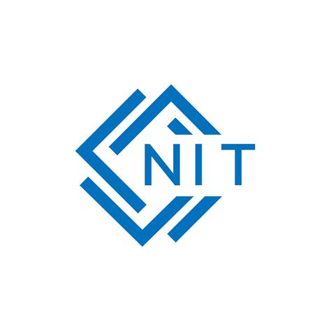 Nit Letter Logo Design On White Background Nit Creative Circle Letter