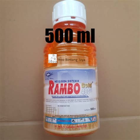 Jual Herbisida Pembasmi Gulma Rumput Rambo Gold 480SL 500 Ml Shopee