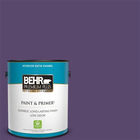 Behr Premium Plus Gal P Proper Purple Satin Enamel Low Odor