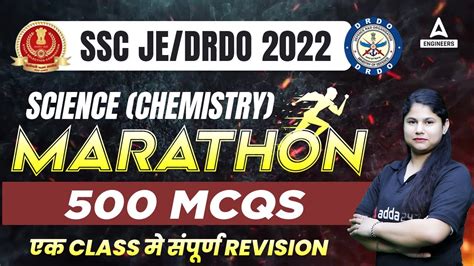 Ssc Je Drdo Science Chemistry Marathon Mcqs By Soniya