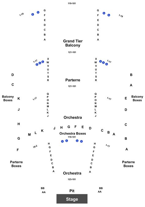 Mary Stuart Rogers Theater Seating Chart A Visual Reference Of Charts Chart Master