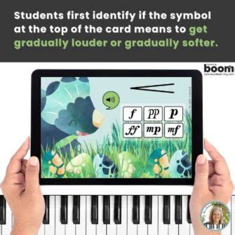 Dynamics Music Symbols BOOM™ Cards Digital Piano Game with Dinosaurs ...