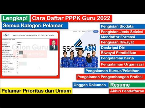 LIVE Cara Daftar PPPK Guru 2022 Untuk Pelamar Prioritas 1 2 3 Dan