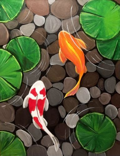 Koi Fish Paintings On Canvas