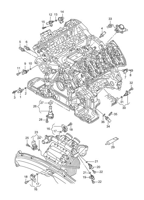 A8 S8 Quattro 2010 2013 Switches And Senders On Engine Etka Online