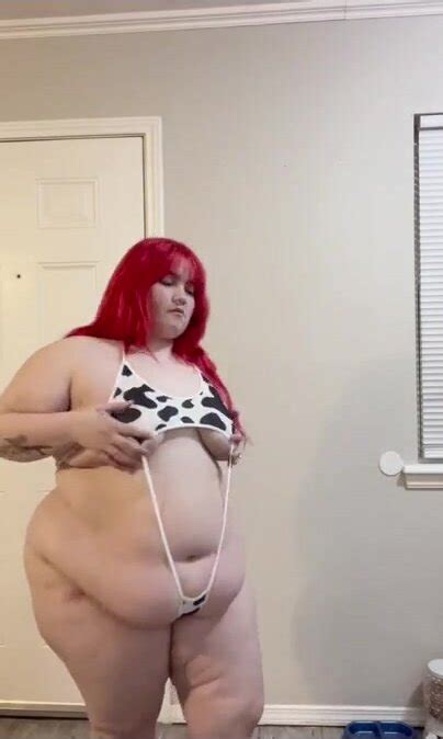 White Bbw Show Her Thick Large Massive Body ThisVid