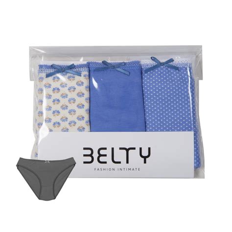 Braga bikini de algodón en pack de 3 Belty