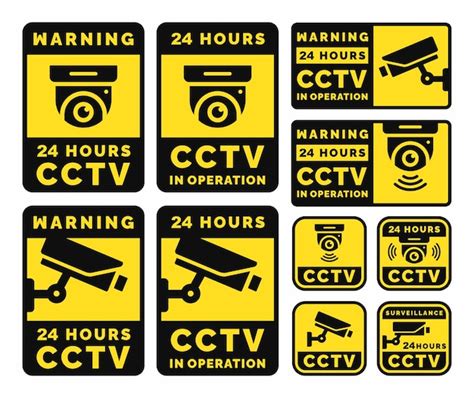 Premium Vector Cctv Logo Set