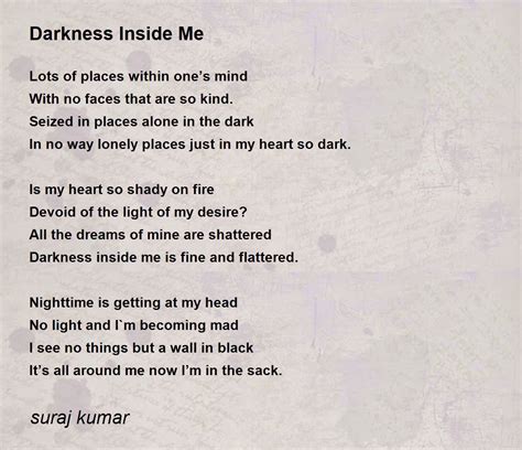 Poems With Light And Dark Imagery