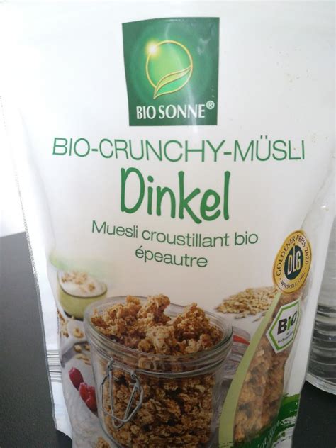 Bio Sonne Bio Müsli Crunchy Dinkel Kalorien Müsli Fddb