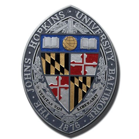 John Hopkins University Emblem Wooden Wall And Podium Plaque