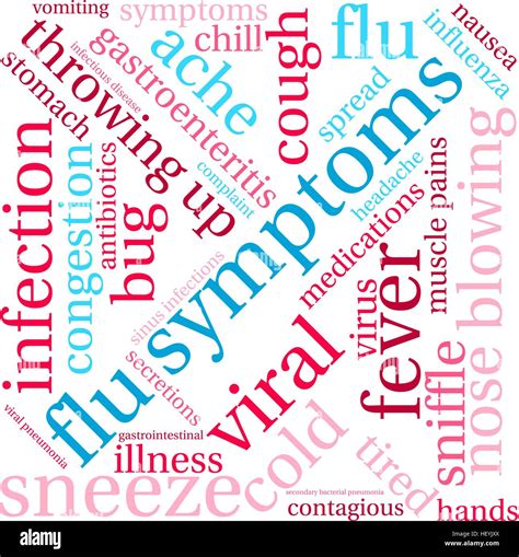 Flu Word Cloud On A White Background Stock Vector Image And Art Alamy