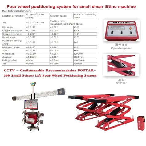 CCTV Craftsmanship Recommendation Fostar 300 Small Scissor Lift Four