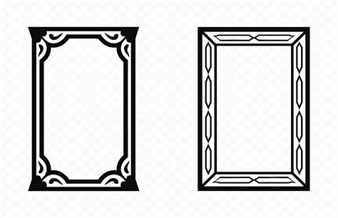 A Decorative Rectangle frame Vector free, Vintage Ornamental border ...