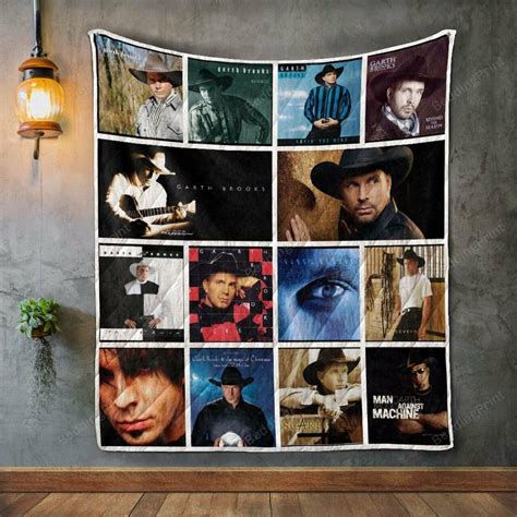 Garth Brooks Album Covers Quilt Blanket - Dreamrooma