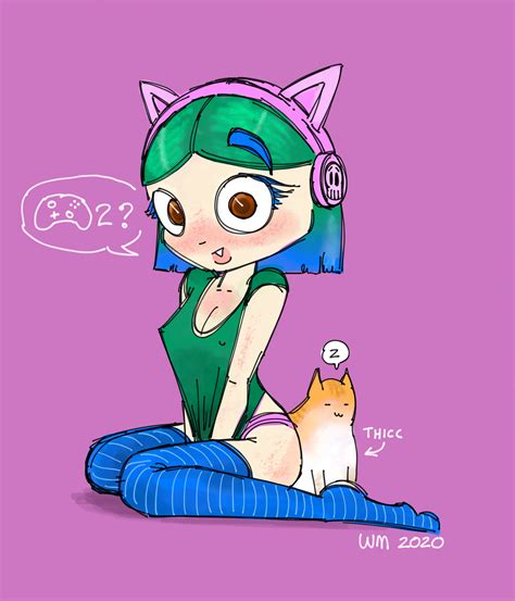 Lonely Gamer Girl By WhiteMaple Hentai Foundry