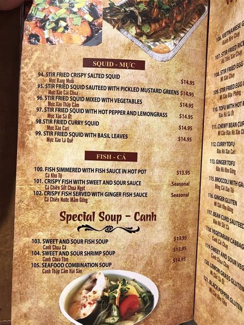 Menu At Pho Saigon Noodle House Restaurant Crofton