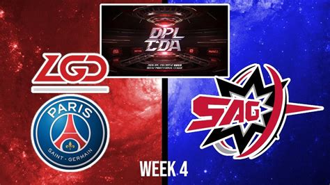 Psg Lgd Vs Sag Bo Dpl Cda Professional League Season Week