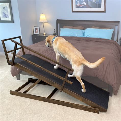 DoggoRamps Large Bed Ramp for Big & Medium Dogs - Adjustable Height
