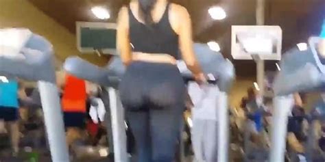 Big Booty See Thru On Treadmill BIG ASS Tnaflix