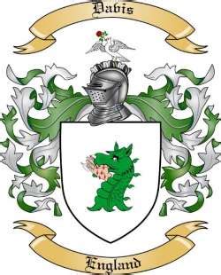 Davis Family Crest from England by The Tree Maker