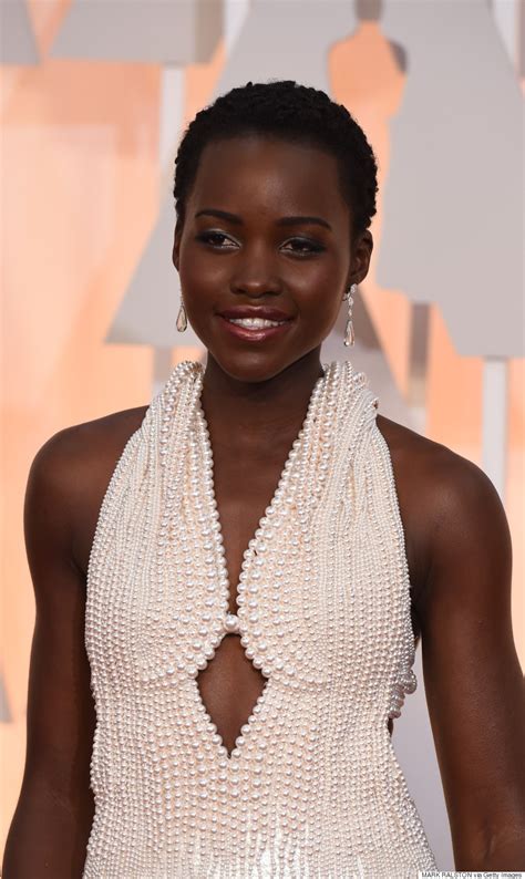 Lupita Nyongos Oscars 2015 Dress Has More Than 6000 Pearls Bow Down