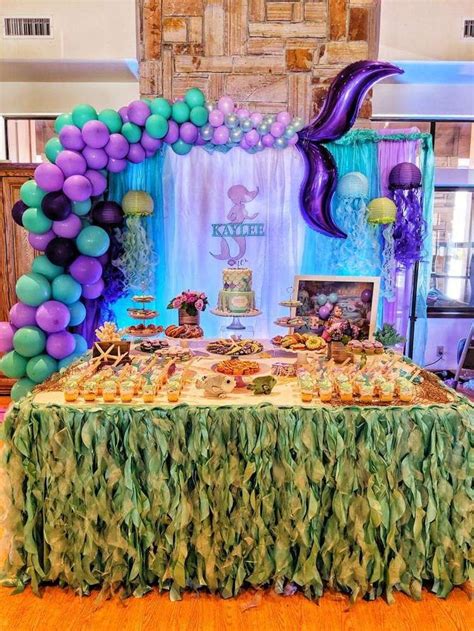 Mermaid Under The Sea Birthday Party Ideas Photo 3 Of 19 Sea Birthday Party Sea Birthday