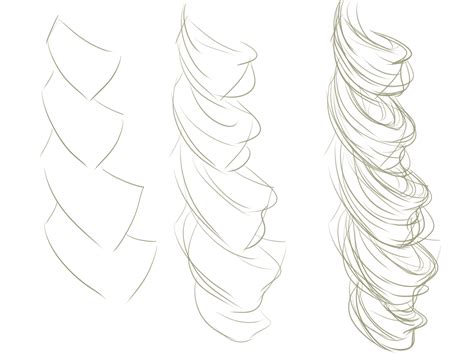 How To Draw Curly Hair Galhairs