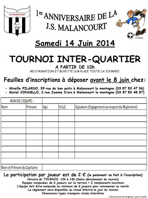 Actualit Ci Joint La Feuille D Inscription Pour Le Club