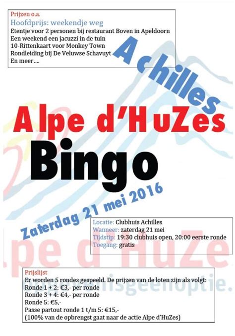 Achilles Alpe D Huzes Bingo Ahv Achilles