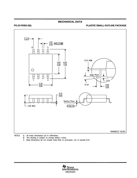 Caracteristicas tecnicas de NE5534 - Datasheet