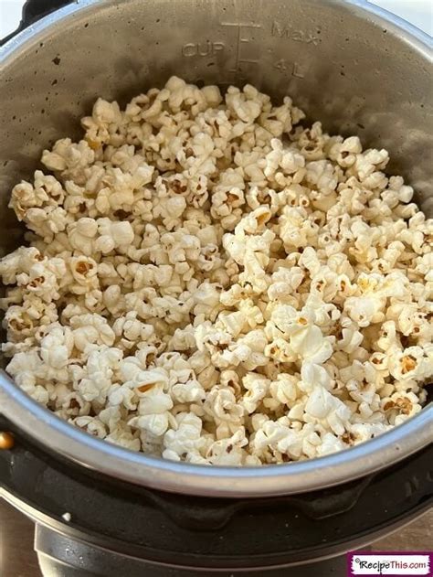 Instant Pot Popcorn Recipe This