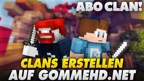 Abonnenten Clan Auf Gommehd Net Survival Games Minecraft Youtube