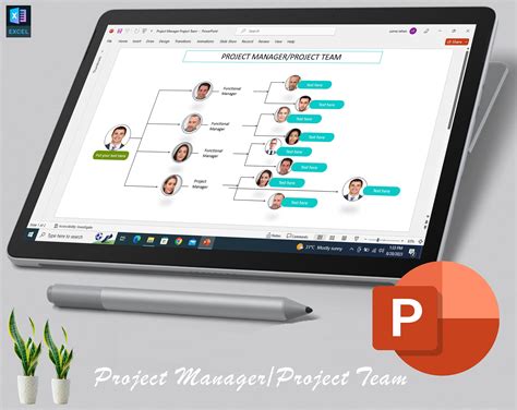 Project Organization Chart Template Project Management Project Org ...