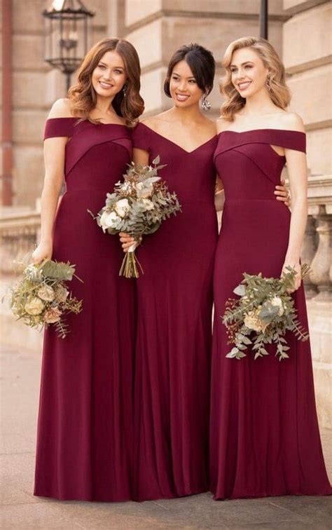 Off The Shoulder Bridesmaid Dresses Wedding Weddingideas