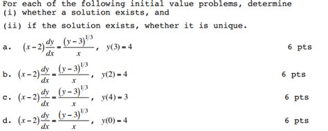 Solved Determine Whether The Solution Exist And If It Does