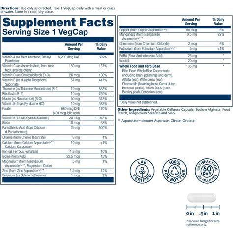 Solaray Once Daily High Energy Multivitamin 120 Caps Overall Health