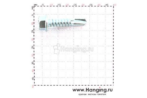 Саморез по металлу с буром с шестигранной головкой 5,5х25. Саморезы по ...