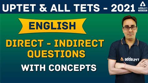 English Direct Indirect Questions Asked In Exams Narration For ALL TET