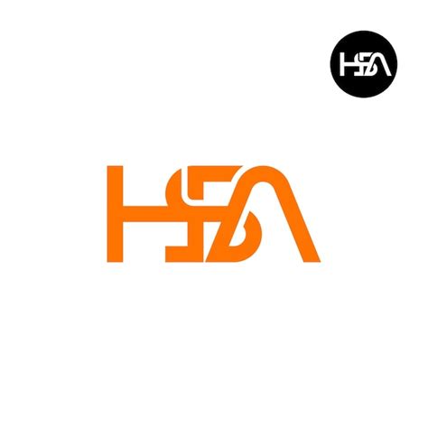 Premium Vector | Letter hsa monogram logo design