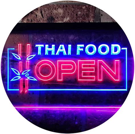 Buy Open Restaurant Thai Food LED Neon Light Sign — Way Up Gifts