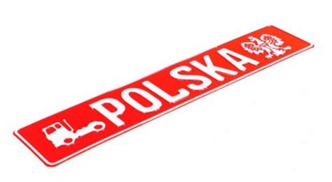 Tablice kolekcjonerskie tłoczone gadżet tir POLSKA za 79 98 zł z