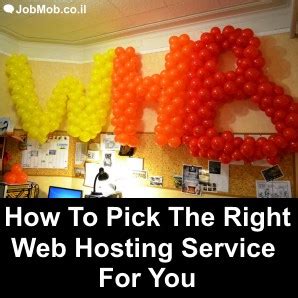 How To Pick The Right Web Hosting Service For You