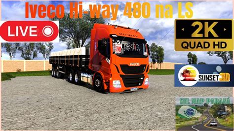 Live Ets Iveco Hi Way Na Ls No Puxe Da Viga De Concreto Mapa Sul