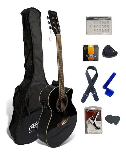 Guitarra Electroacústica Mccartney Qag40eq 40 Funda Acces Envío gratis