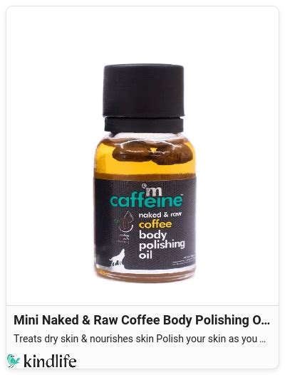 Mcaffeine Mini Naked Raw Coffee Body Polishing Oil Ml